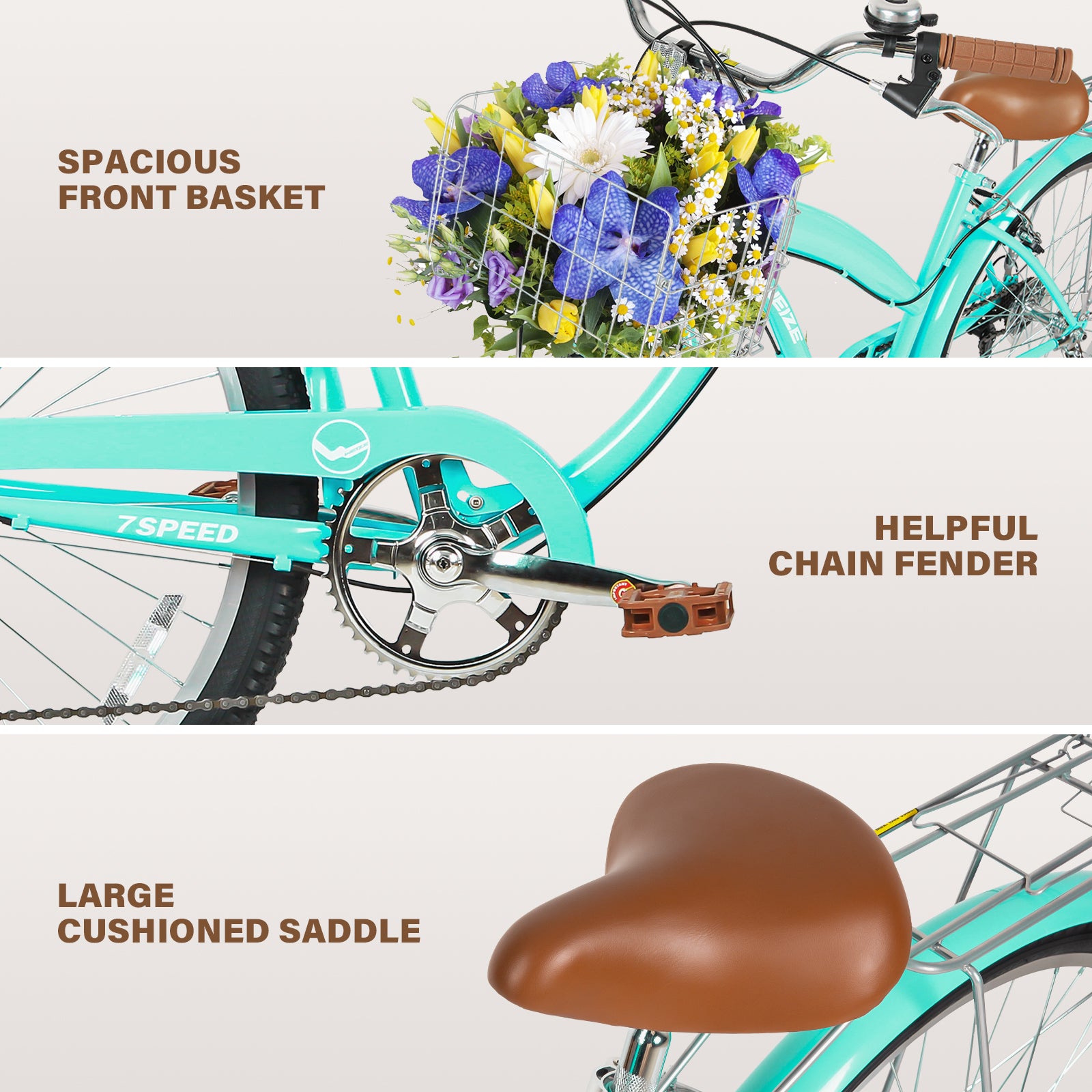 Beach Cruiser Bike Schwinn Admiral Hybrid WEIZE Beach Cruiser Bike