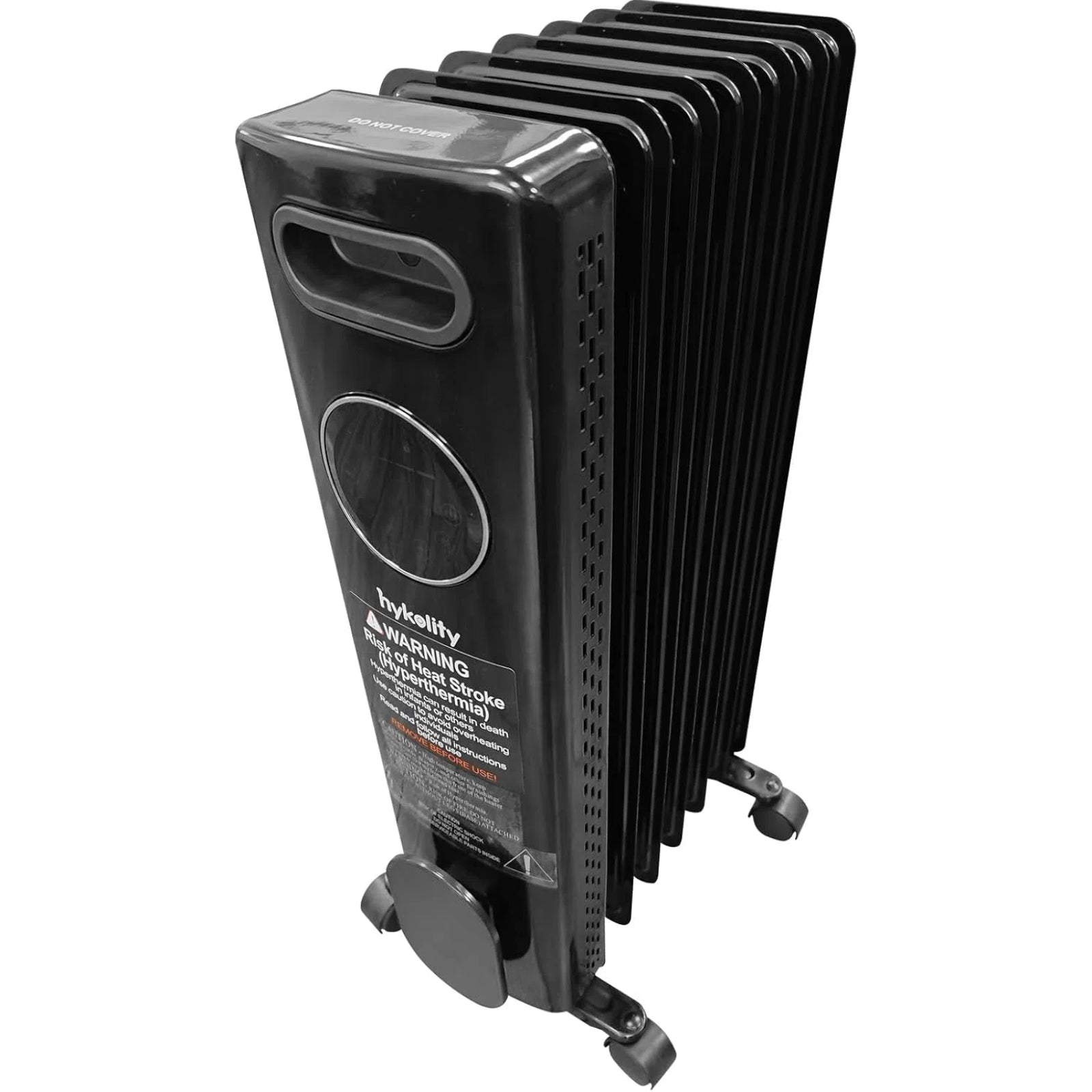 Hykolity Electric Oil Filled Radiator, 1500W Portable, Remote, Black