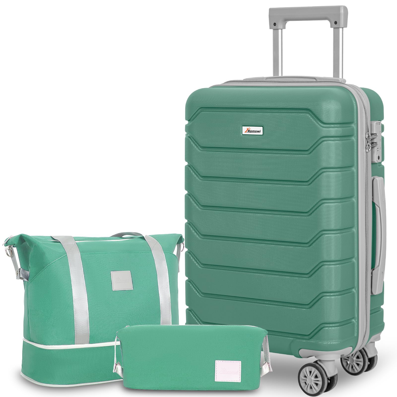 Carry On Luggage 22x14x9 Airline Approved 3-Piece Carry-On Luggage