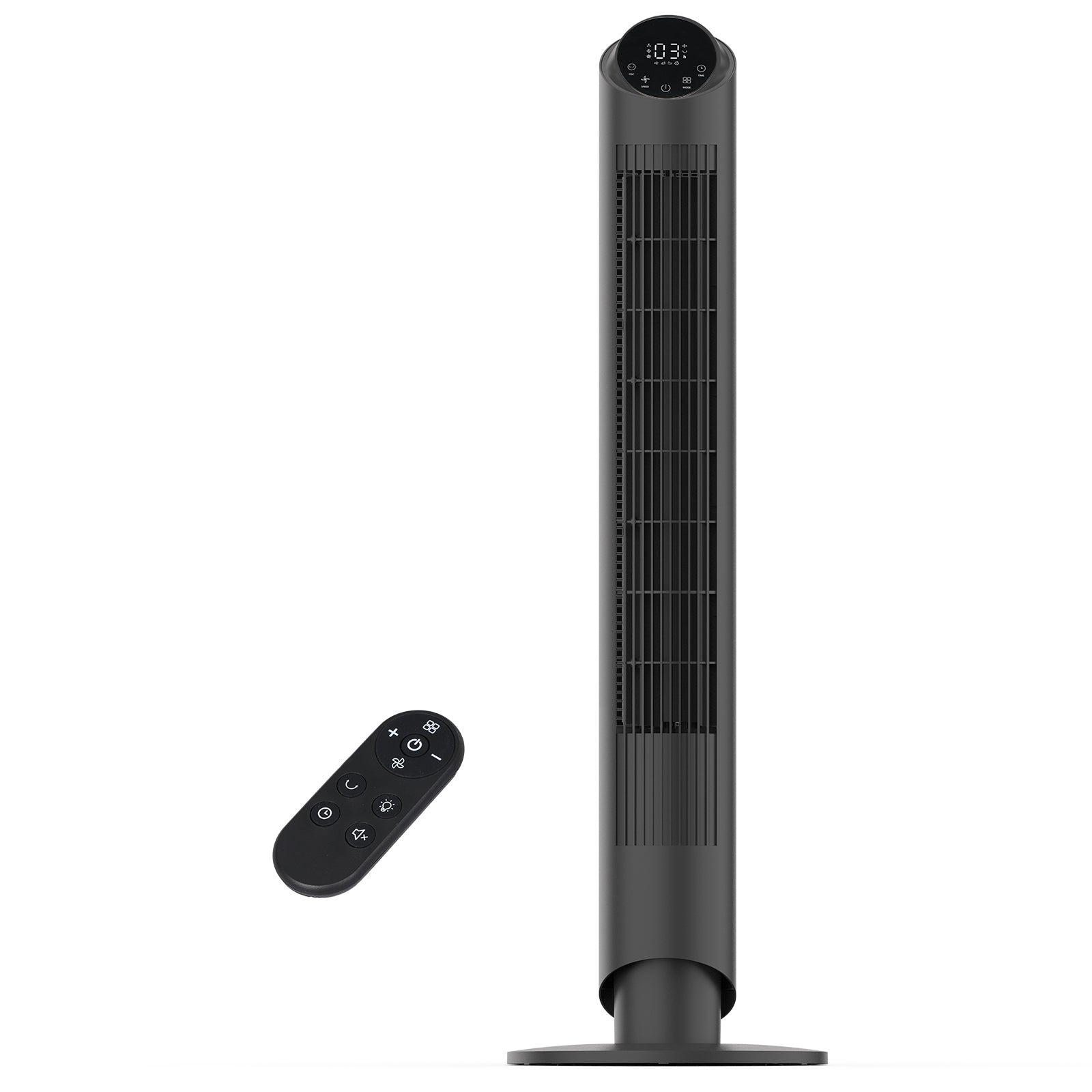 Sunspire 40'' Tower Fan for Bedroom, 90° Oscillating Standing Fan, 28d ...