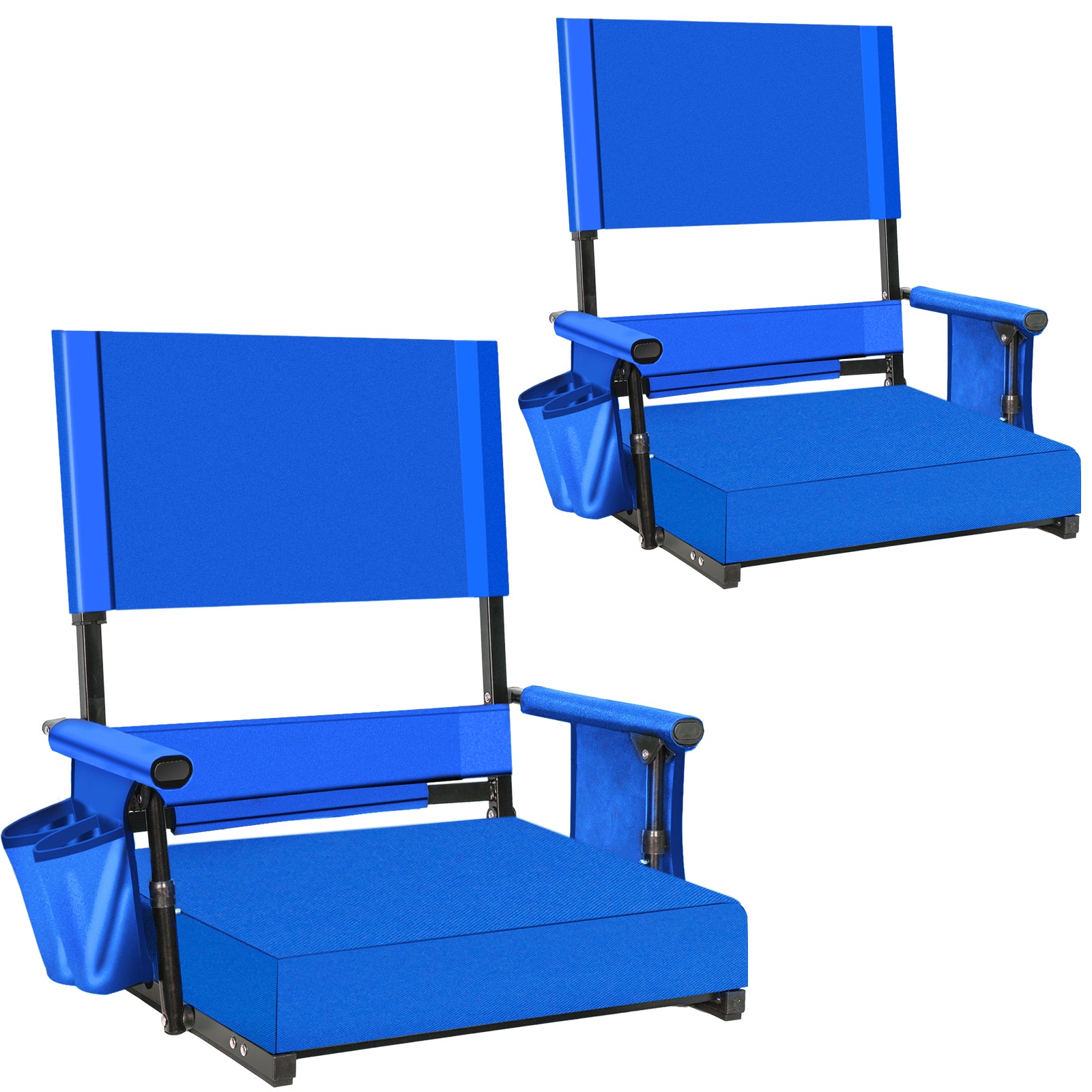 Romswi 2-Pack Adjustable Stadium Seat | High Back, Lumbar Support & 3 ...