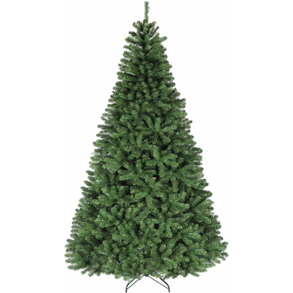 Hykolity 6.5'/7.5'/9' Premium Spruce Artificial Christmas Tree with PVC Branch Tips, Metal Stand and Hinged Branches