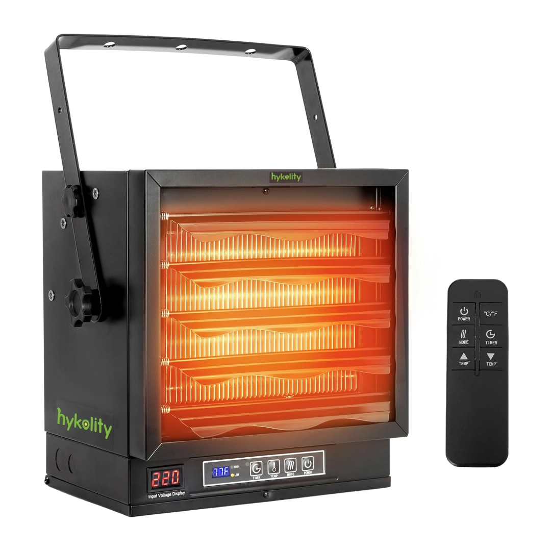 Garage Fans Comfort Zone 7500-Watt Electric Digital Fan Forced