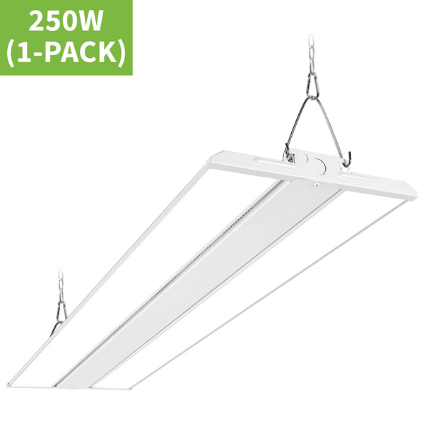 Leo Series 250W LED Linear High Bay Light, 31250LM, 120-277V, 5000K, Dimmable, UL Listed