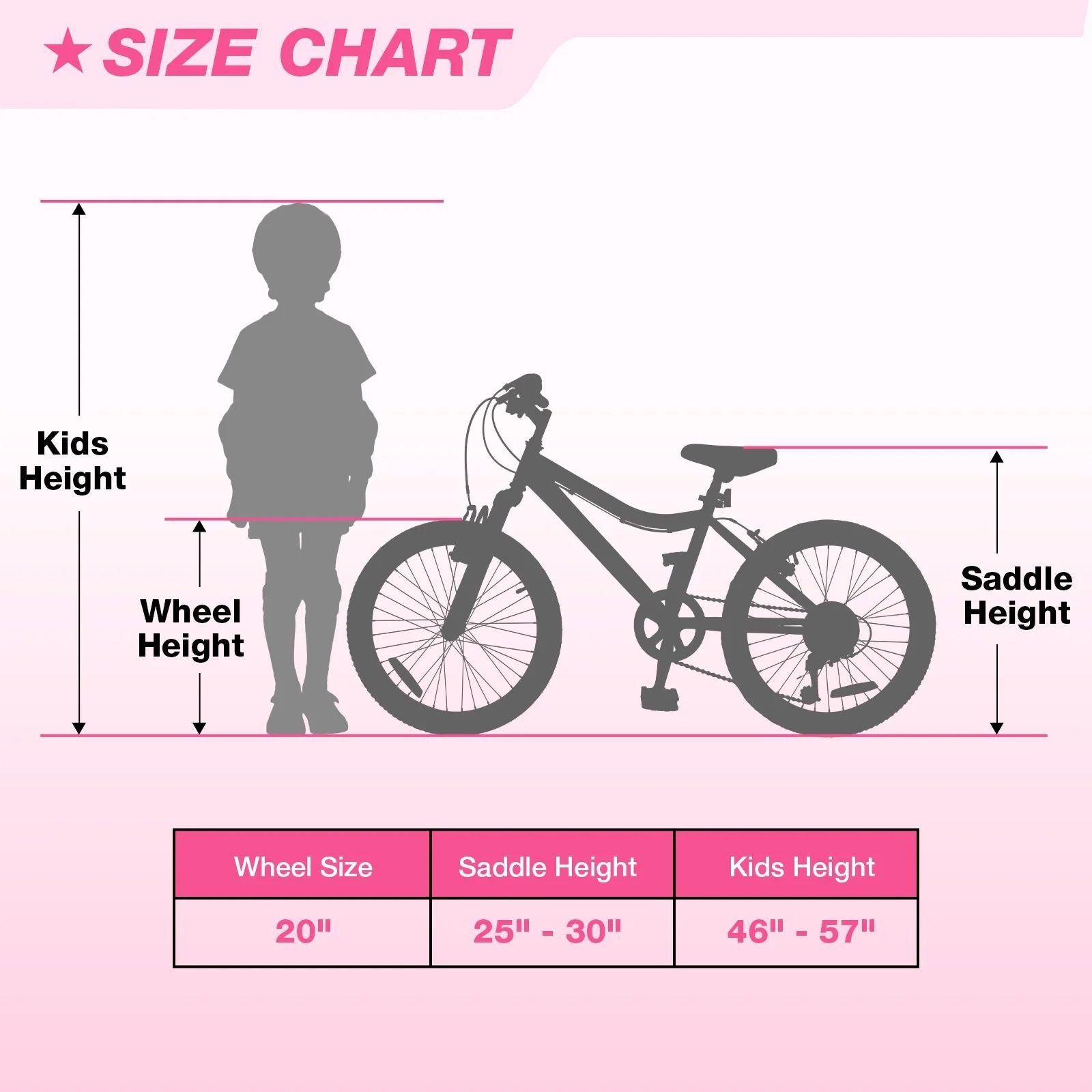 WEIZE 20 Inch Kid Mountain Bike,Kid Bike for Girls Age 6-14 Year Old ...