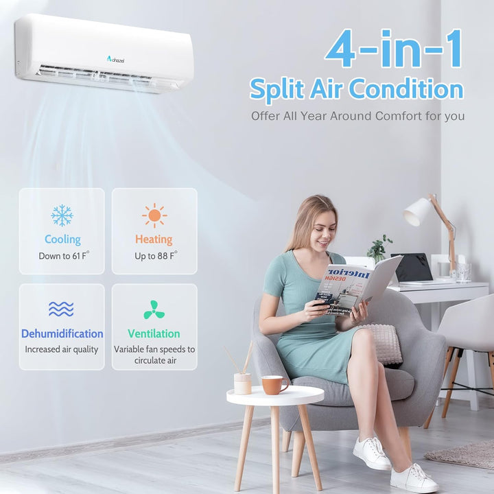 Mini Split Air Conditioner YITAHOME 9000 BTU Mini Split AC/Heat