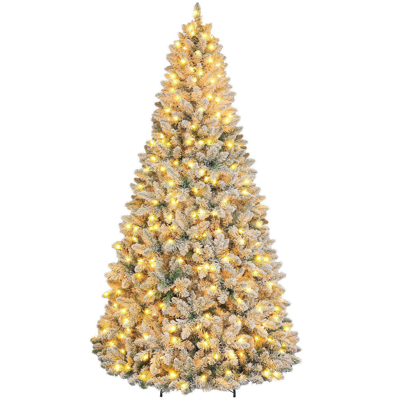 7.5ft Pre-Lit Artificial Christmas Tree with 650 Warm White Incandescent Lights