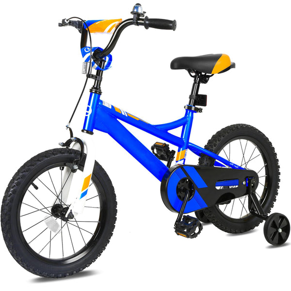 hykolity 16 inch Kids Bike Children Bicycle for Boy 4-6 Years Old Cycling Kiddo Height 38-48 inch Coaster Brakes Include Training Wheel Blue