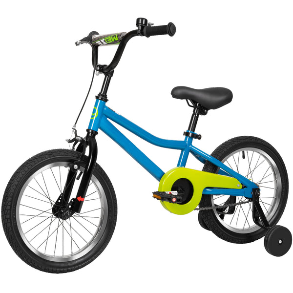 Hykolity Kids Bike Boy Girl Bicycle 16 inch for Children Age 4-7 Years Old Height 41-53 in Child Sport Bike includes Training Wheel Navy Blue