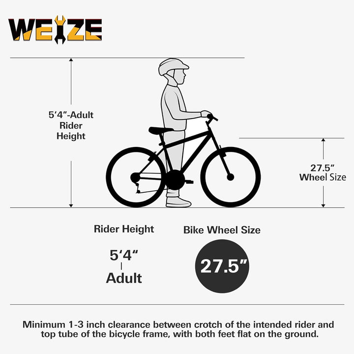 Road Bike Size Chart 21 Mtb Frame Weize Mountain Bike, Inch