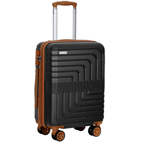 Hykolity 22" Carry On Luggage, Expandable Hardshell Suitcase with Double Spinner Wheels for 20% More Space, Lightweight Airline Approved Hardside Luggage with Scratch-Resistant & YKK Zipper