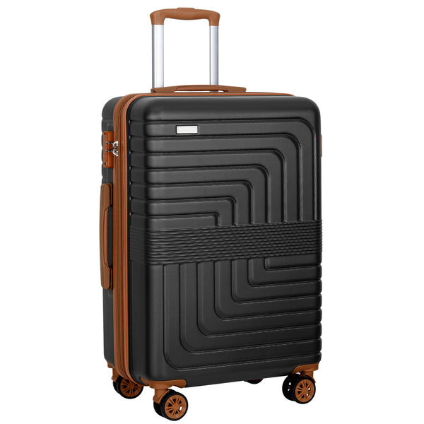 Hykolity 30" Checked Luggage, Expandable Hardshell Suitcase with Double Spinner Wheels for 20% More Space, Lightweight Airline Approved Hardside Luggage with Scratch-Resistant & YKK Zipper