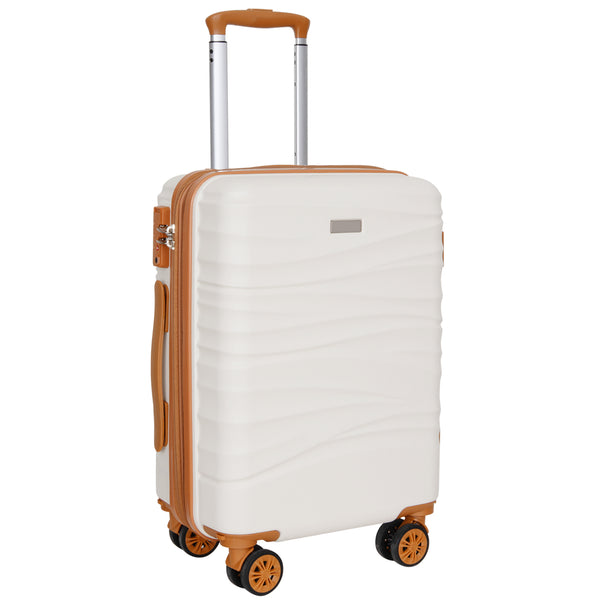 Hykolity 22" Carry On Luggage, Expandable Hardshell Suitcase with Double Spinner Wheels for 20% More Space, Lightweight Airline Approved Hardside Luggage with Scratch-Resistant & YKK Zipper