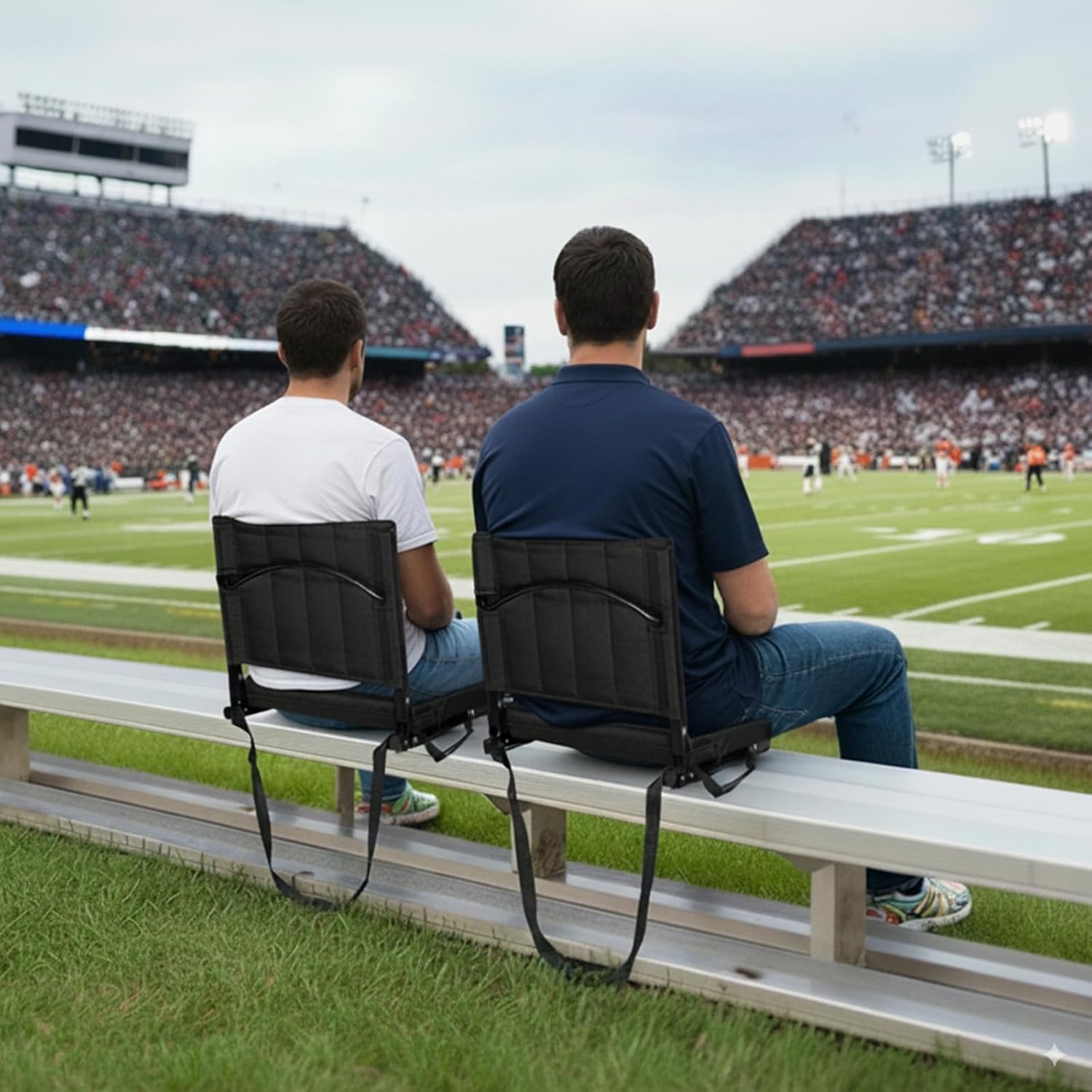 Romswi 2PK Stadium Seats for Bleachers with Back Support, Padded Porta ...