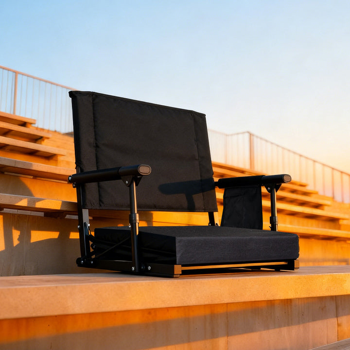 SUNSPIRE 2 Pack Stadium Seats with Back Support, Bench Portable Chair ...