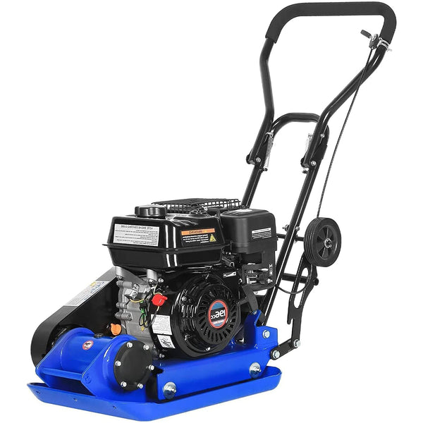 HYKOLITY 6.5HP Plate Compactor 196cc 2500lbs Force 5500 VPM 21x14.5 in Gas EPA Engine Adjustable Throttle Vibratory Ground Tamper Jumping Jack Soil