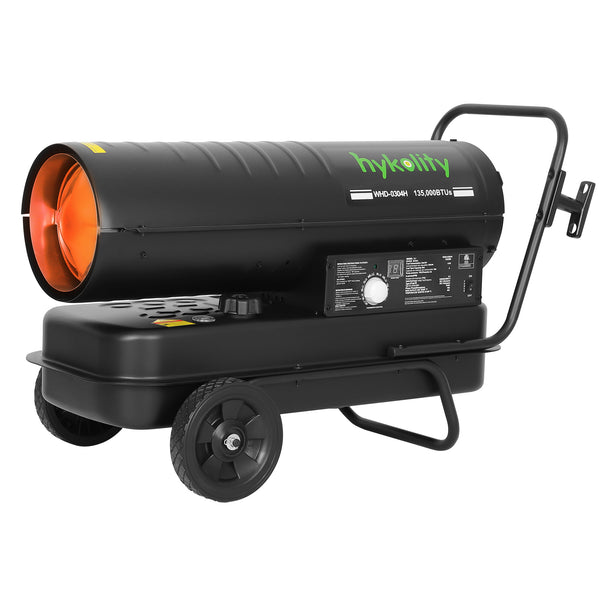 Portable Kerosene Space Heater 135000 BTU Adjustable Forced Air Torpedo Heaters with Adjustable Thermostat