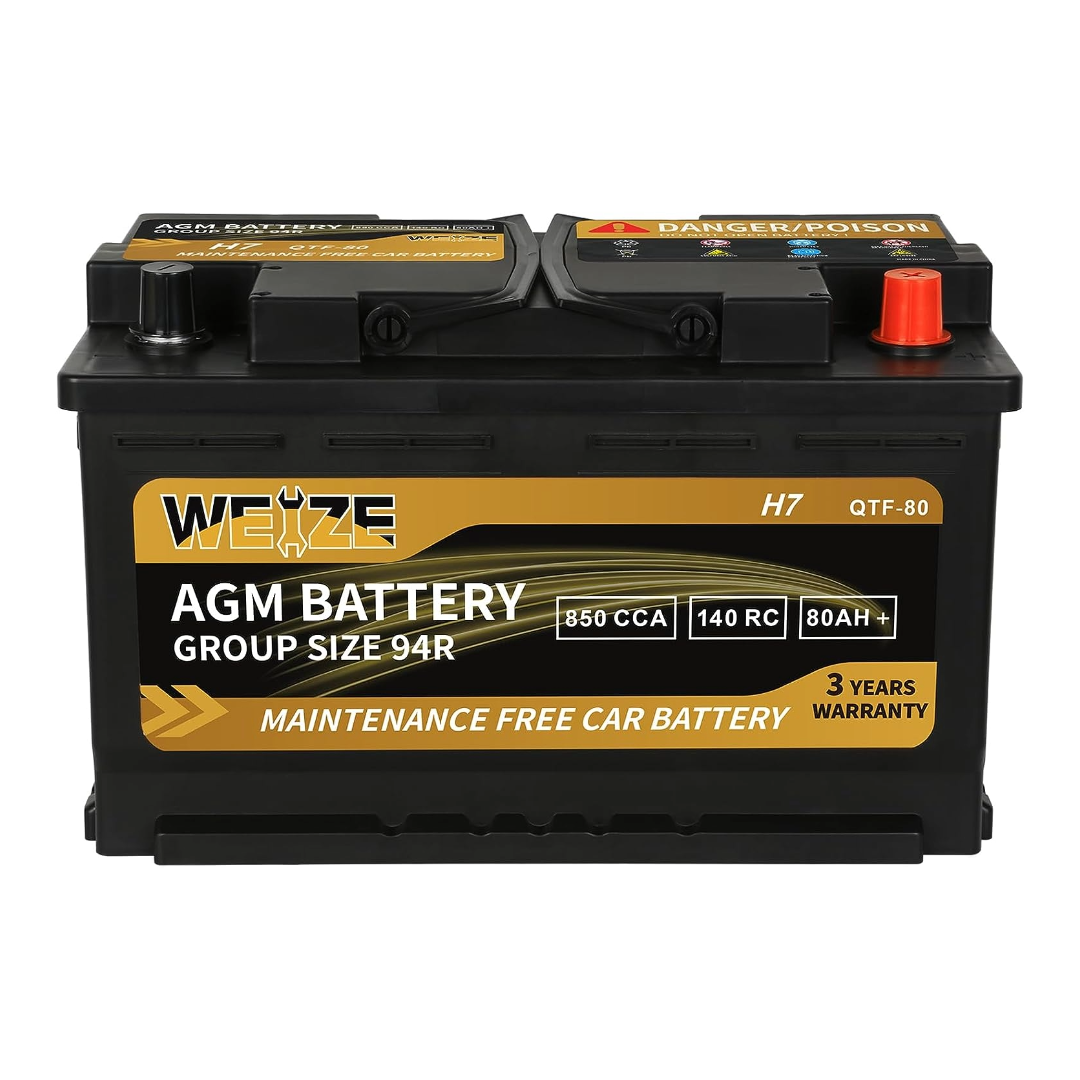 Platinum AGM Battery BCI Group 94R 12v 80ah H7 Size 94R Automotive B