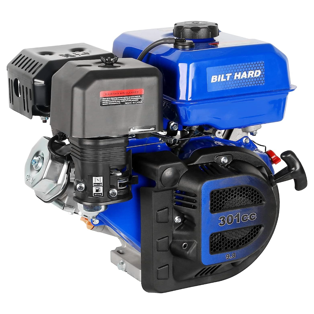 BILT HARD 301cc 10HP Gas Powered Engine, Horizontal 4 Stroke OHV Gas M ...